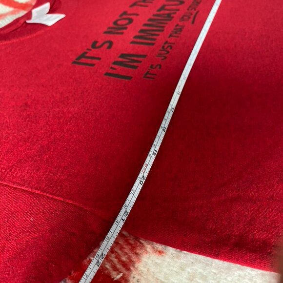 It's Not That I'm Immature/ It's Just That You Started It T-Shirt Large Red - Picture 2 of 8